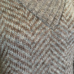 Gucci '70s Grey & Brown Chevron Alpaca Cashmere Sweater DETAIL 5 of 6