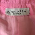  Christian Dior Early 2000s Pink Raw Silk Open Front  Jacket LABEL 5 of 5