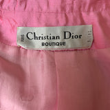  Christian Dior Early 2000s Pink Raw Silk Open Front  Jacket LABEL 5 of 5