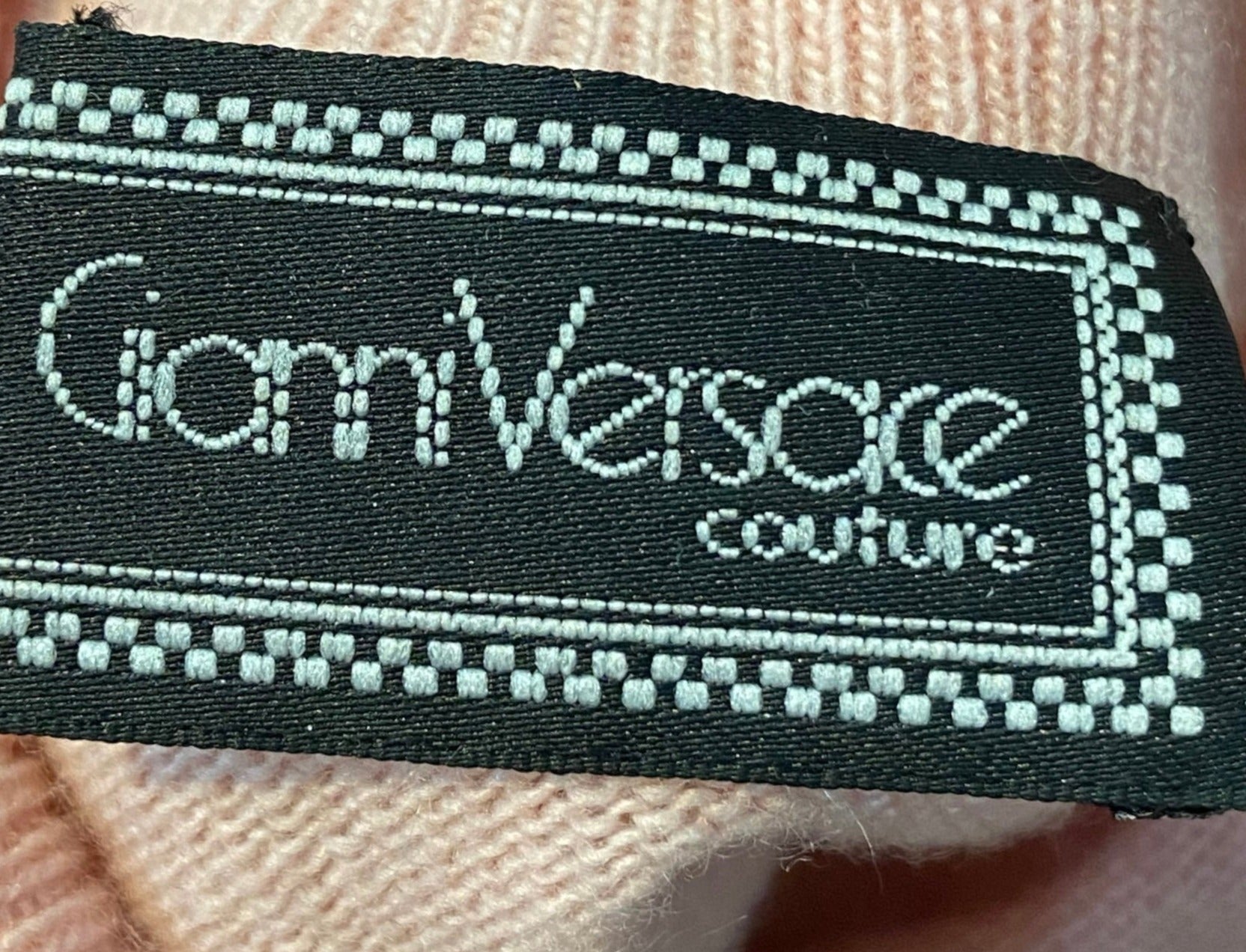 Versace Couture Pink Turtleneck Sweater/ label  4 of 4