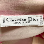 Christian Dior 2000s Pink & White Stripe Silk Chiffon Blouse   LABEL 6 of 6