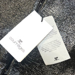 Courrèges F/W 2023 Black Vinyl Cut Out Mini Dress, tags