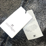 Courrèges F/W 2023 Black Vinyl Cut Out Mini Dress, tags