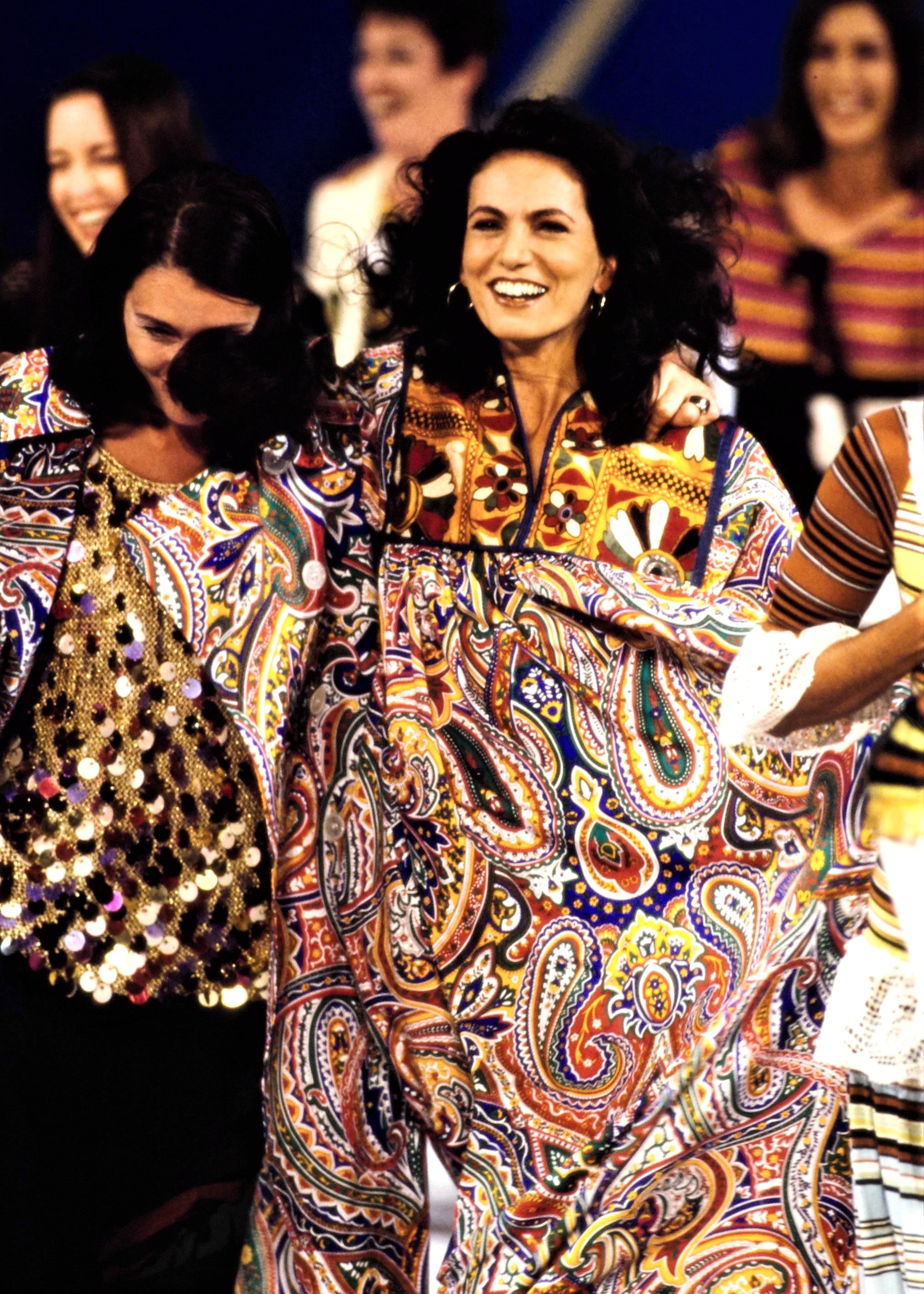 Franco Moschino Runway Couture Spring 1994 Embroidered Paisley Kaftan Dress RUNWAY 2/9