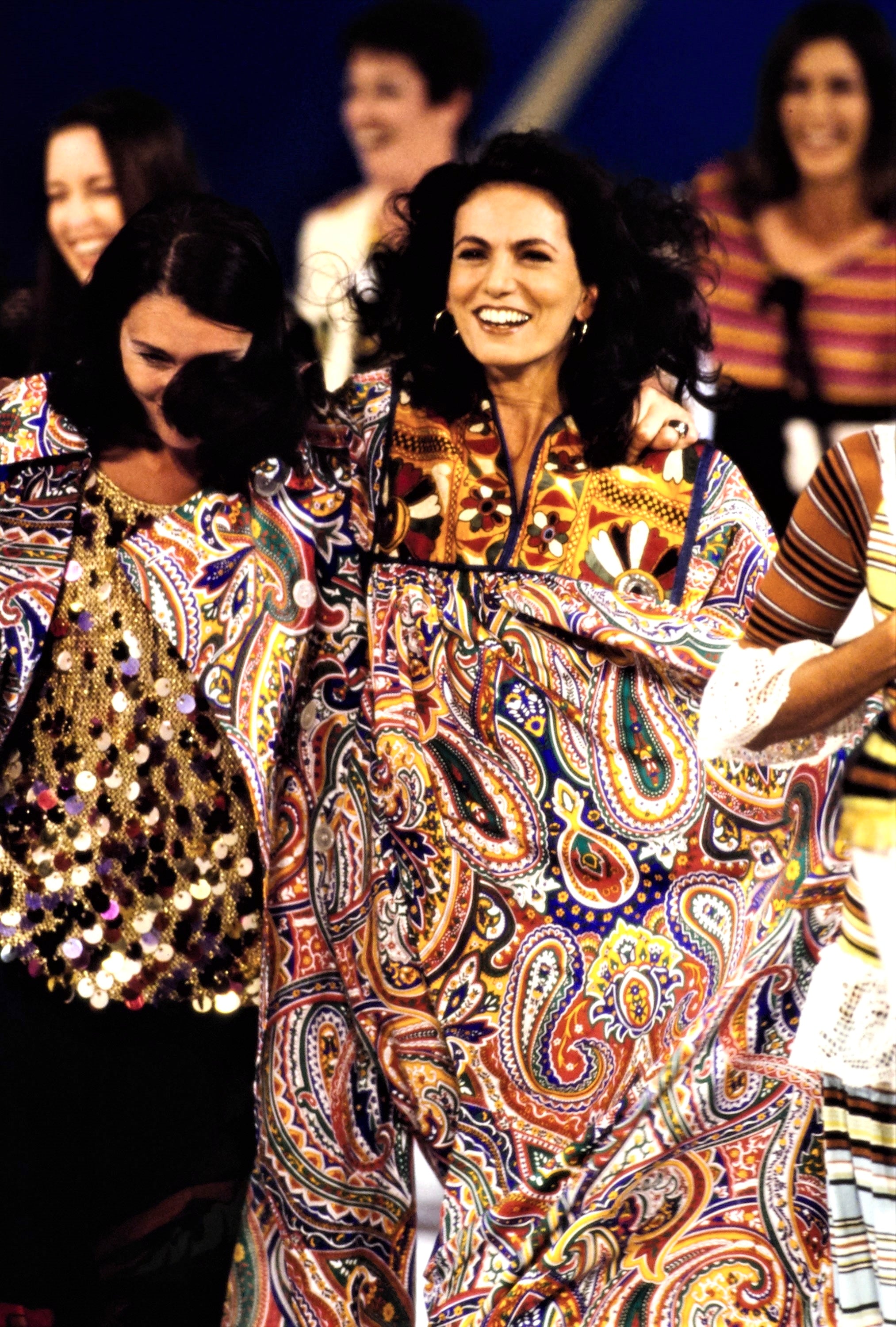 Franco Moschino Runway Couture Spring 1994 Embroidered Paisley Kaftan Dress RUNWAY 2/9