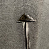 Pierre Cardin Haute Couture 1980's Mod Geometric Appliqué Shift Dress, detail