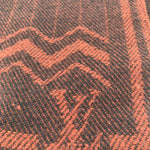 Louis Vuitton Maroon Cashmere and Wool Knit Scarf, close up