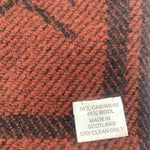 Louis Vuitton Maroon Cashmere and Wool Knit Scarf, tag