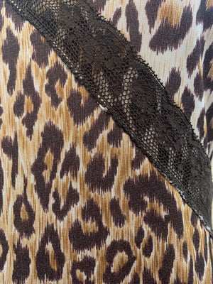 D&G Y2K Leopard Print Slip Dress DETAIL 4 of 5