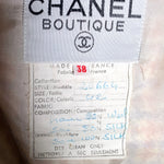 Chanel Boutique 1990s Pale Pink & Lavender Houndstooth Ensemble, label 2