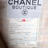 Chanel Boutique 1990s Pale Pink & Lavender Houndstooth Ensemble, label 2