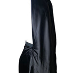 Martin Margiela 2003 Runway Black Satin Convertible Deconstructed Skirt Dress, side