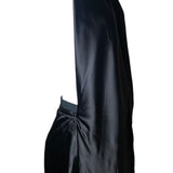 Martin Margiela 2003 Runway Black Satin Convertible Deconstructed Skirt Dress, side