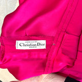 Christian Dior 1971 年秋冬高级定制洋红色礼服