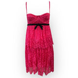 Dolce and Gabbana  Y2K Fuchsia Pink Lace Baby Doll Mini