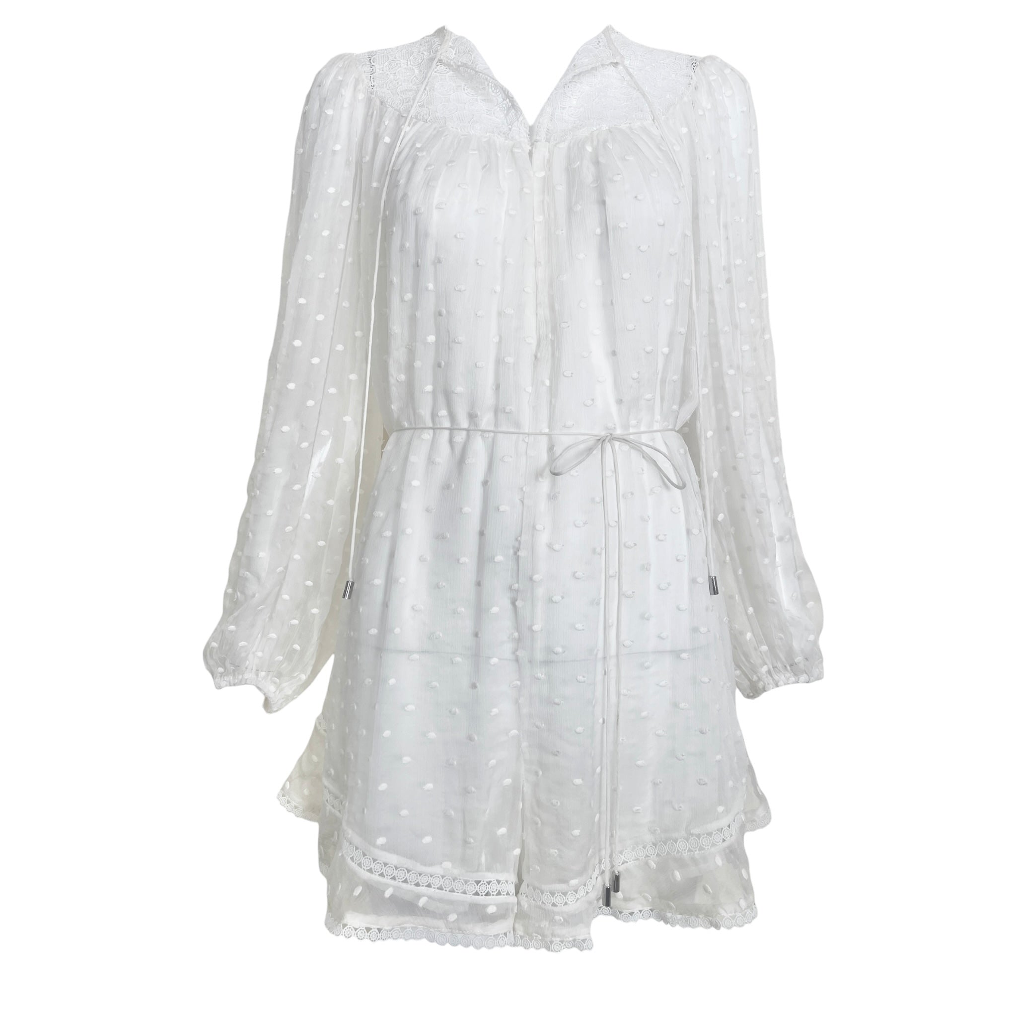 Zimmermann Resort 2016 White Silk Swiss Dot Romper THE WAY WE WORE Zimmermann Resort 2016 White Silk Swiss Dot Romper THE WAY WE WORE
