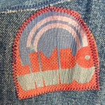 RARE LIMBO 1970's Denim Patchwork Button Up Mini or Shirt, patch 5