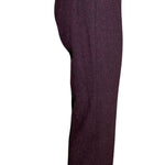 Moschino Couture Floral Embroidered Burgundy Wool Pants Suit, pants side