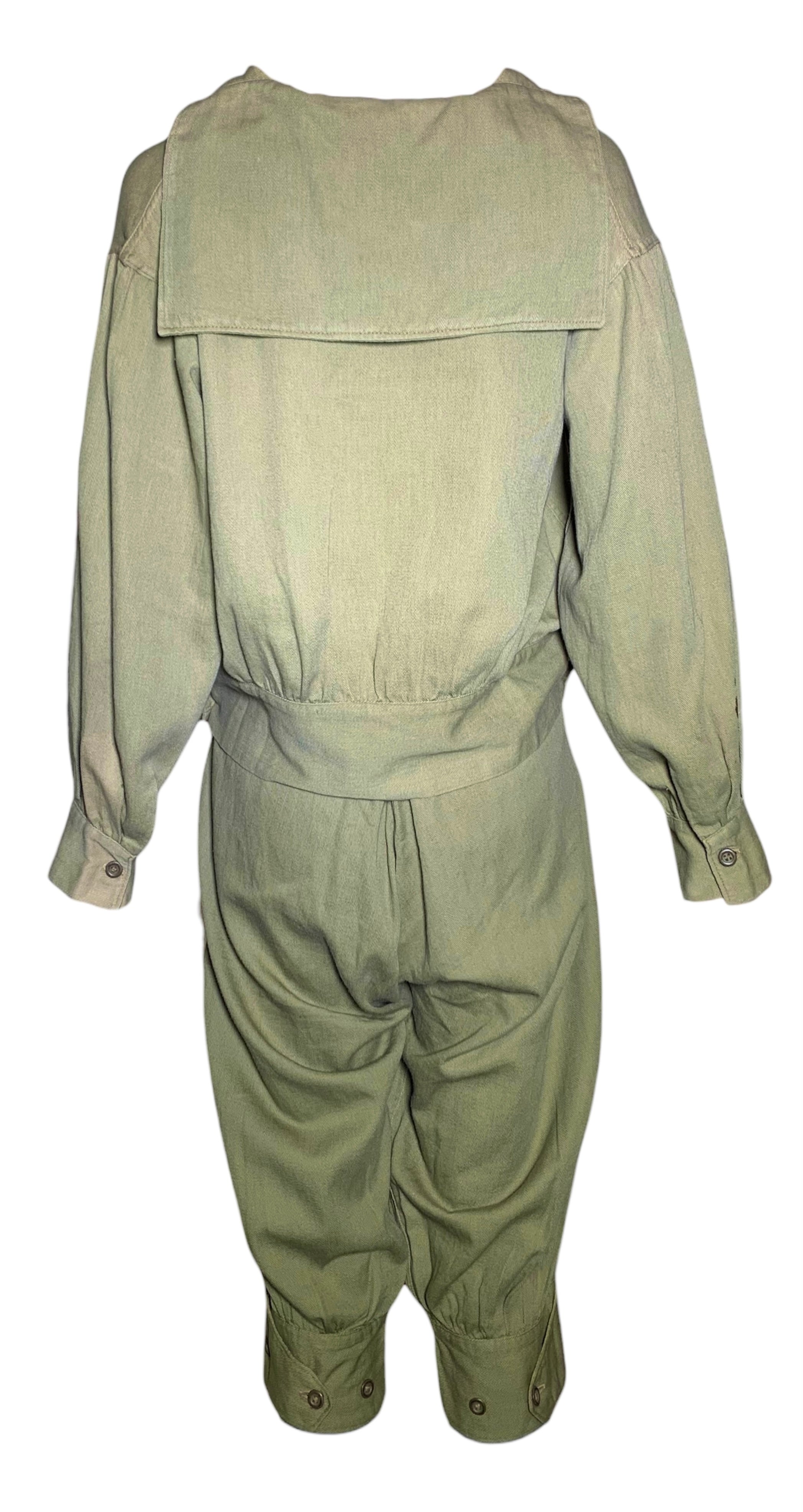 Rare 1920's Women's Camp Uniform Ensemble, back