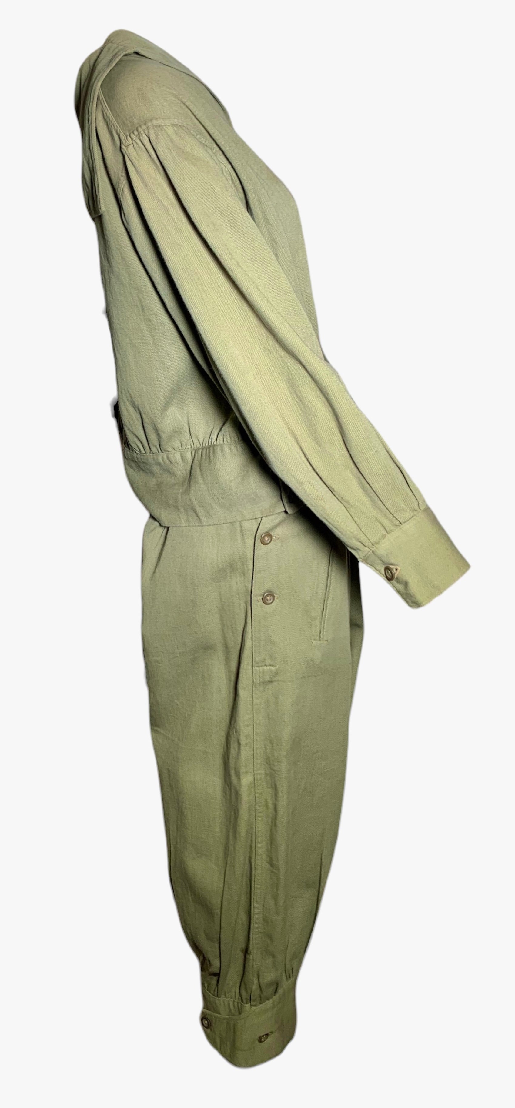 Rare 1920's Women's Camp Uniform Ensemble, side