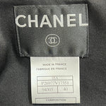 Chanel F/W 2005 Black Lightweight Metallic Tweed Cropped Jacket, label