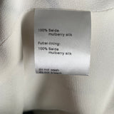 Akris Animated Faces White Suit Jacket CARE TAG 9 OF 10