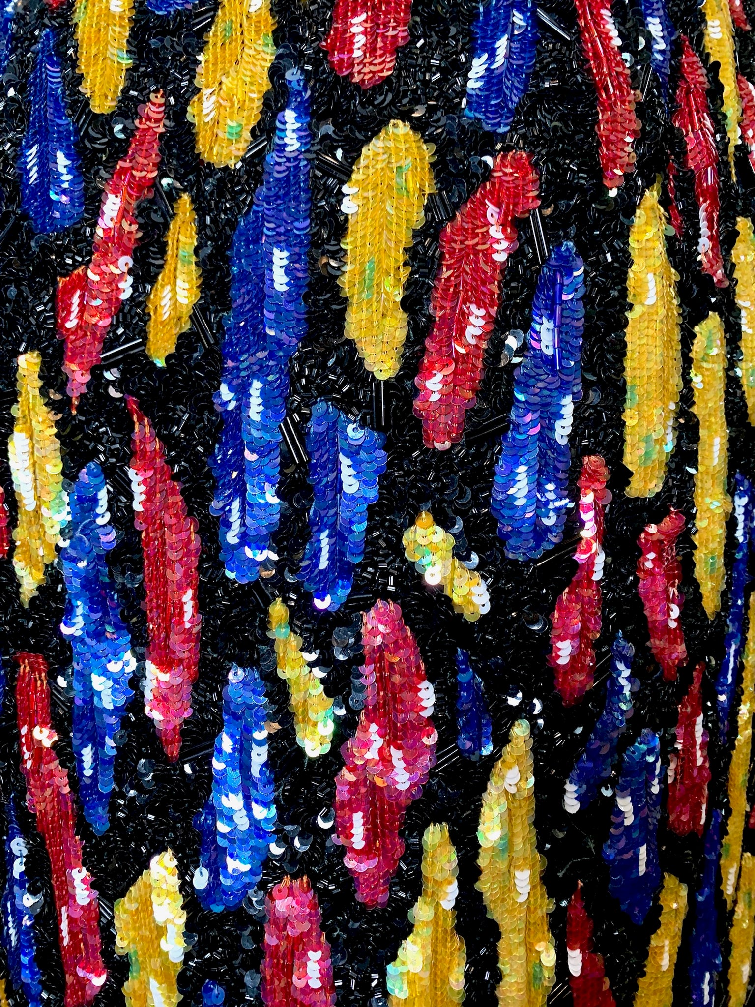 Mila Schon 80s Heavily Beaded and Sequined Cocktail Skirt DETAIL 4of 5