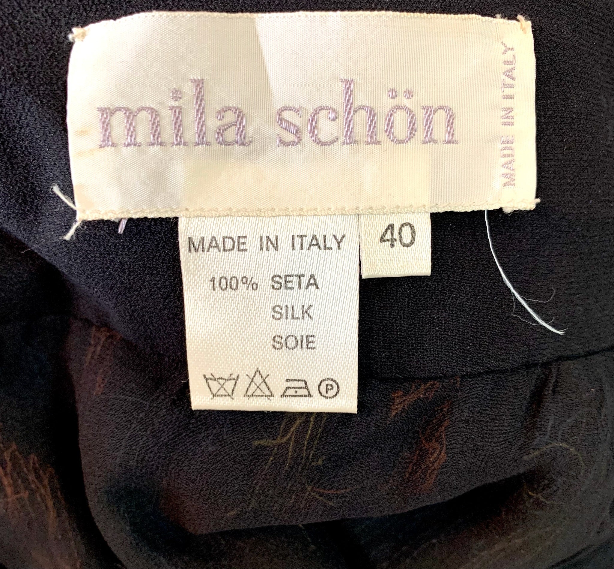 Mila Schon 80s Heavily Beaded and Sequined Cocktail Skirt LABEL 5 of 5