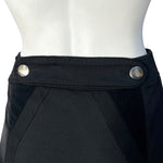 Gucci F/W 2007 Black Faille Pinup Pencil Skirt with Cord and Button Tab Detail, detail