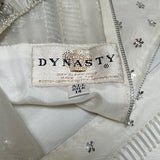 Dynasty 1960s Regency Silk Beaded Kaftan Gown LABEL PHOTO 6 OF 8