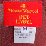 Vivienne Westwood 1990's Sexy Burgundy Lurex Dress, label