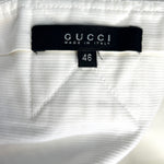 Tom Ford for Gucci S/S 2003 White Belted Utility Mini Skirt, label