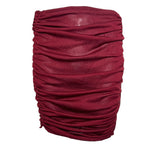 Tom Ford for Gucci F/W 1999 Burgundy Silk Jersey Ruched Skirt