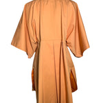 Bill Gibb Orange Pleated Tie Front Jacket BACK PHOTO 4 OF 10