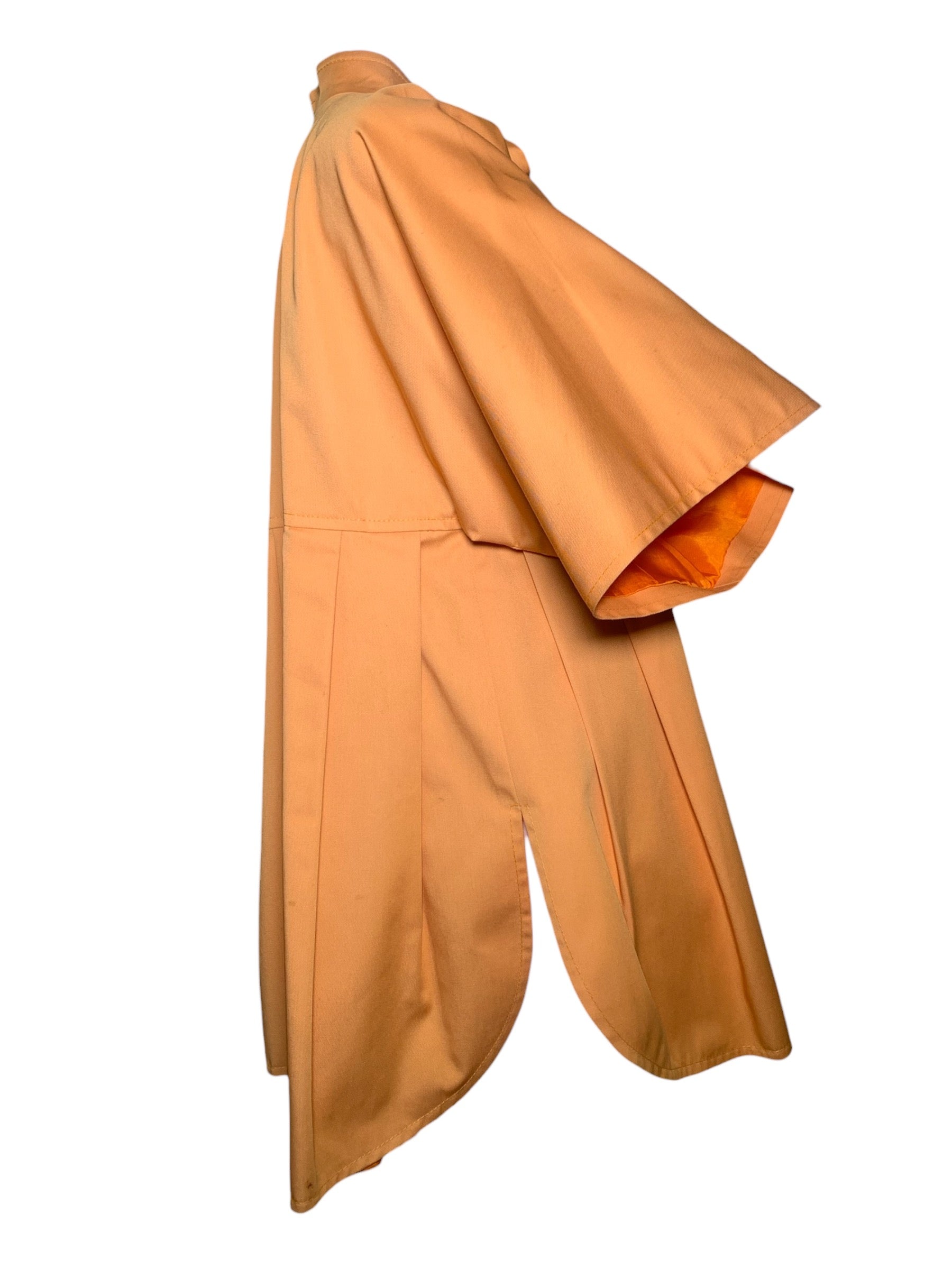 Bill Gibb Orange Pleated Tie Front Jacket SIDE PHOTO 3 OF 10