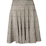 Alaia Gold Knit Lurex Flare Skirt