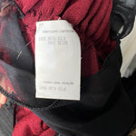 Tom Ford for Gucci F/W 1999 Burgundy Silk Jersey Ruched Skirt, tag