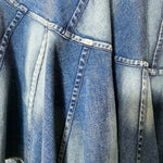 Junya Watanabe COMME des GARÇONS 2001 Tiered Deconstructed Denim Skirt NWT DETAIL PHOTO 6 OF 7