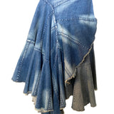 Junya Watanabe COMME des GARÇONS 2001 Tiered Deconstructed Denim Skirt NWT FRONT PHOTO 1 OF 7