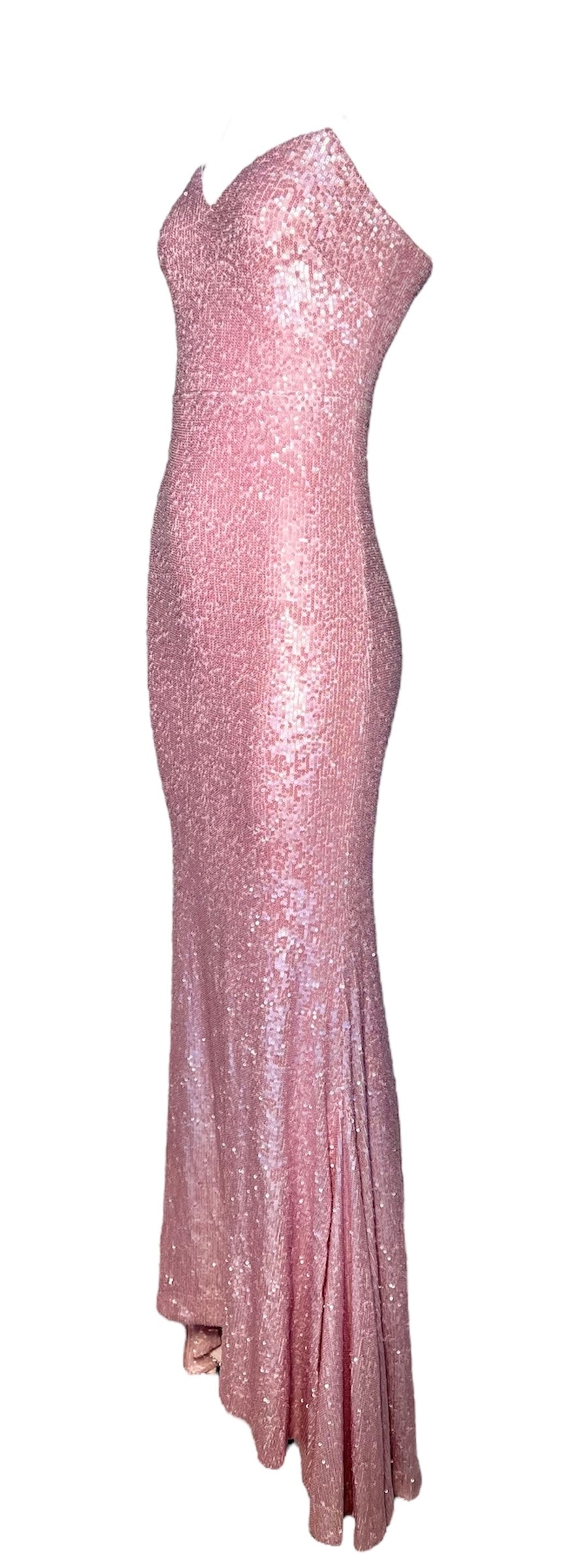 Donna Karan Pink Sequin Strapless Gown PROFILE PHOTO 2 OF 6