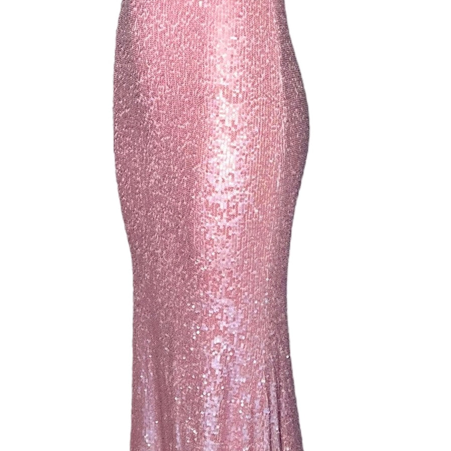 Donna Karan Pink Sequin Strapless Gown PROFILE PHOTO 2 OF 6