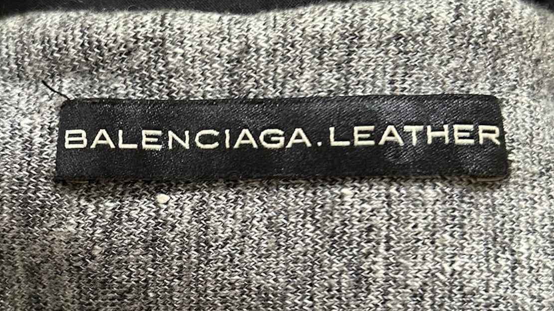 Balenciaga Moto Jacket with Lace-Up Sides LABEL PHOTO 6 OF 7