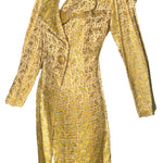 1930s Golden Lame Parrot Motif Coat PROFILE PHOTO 2 OF 4