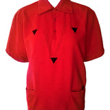 Maurice Holman 1950s Red Corduroy Shirt FRONT PHOTO 1 OF 4