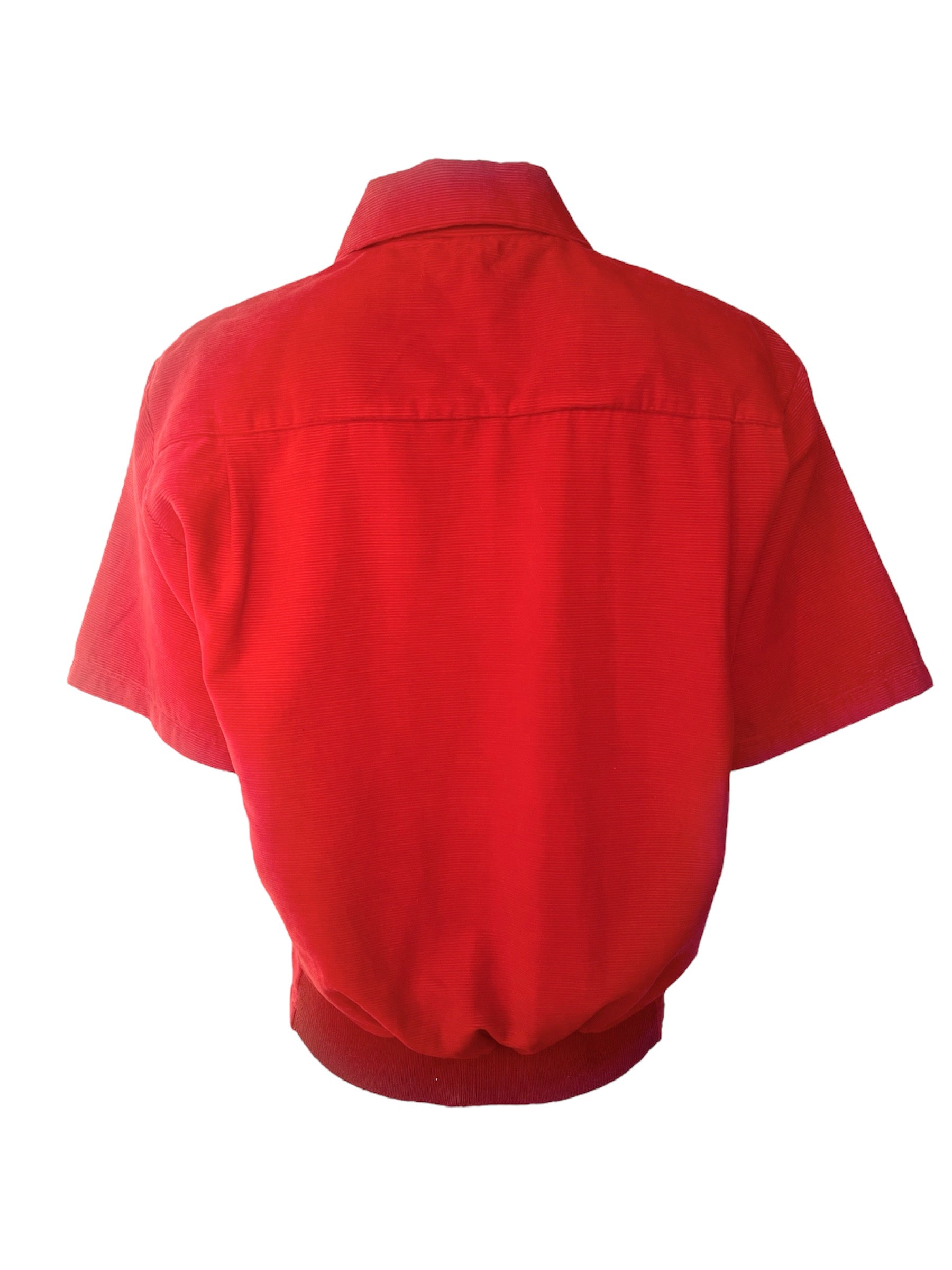 Maurice Holman 1950s Red Corduroy Shirt BACK PHOTO 3 OF 4