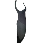 Rick Owens F/W 2003 Black Cotton Deconstructed Dress RIGHT SIDE 3/5