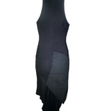 Rick Owens F/W 2003 Black Cotton Deconstructed Dress BACK 4/5