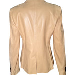  Loro Piana Beige Leather Jacket BACK PHOTO 3 OF 7