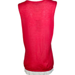 Gucci Red & White Cashmere Tank BACK PHOTO 2 OF 6