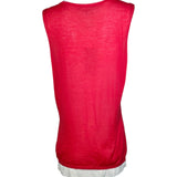 Gucci Red & White Cashmere Tank BACK PHOTO 2 OF 6